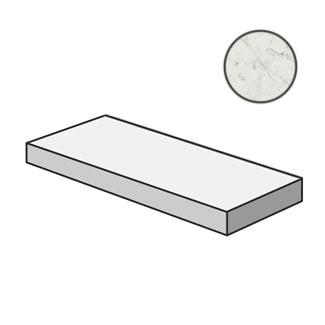 Ступень угловая левая Charme Extra Carrara Scalino Sx 620070001005 (33x120)
