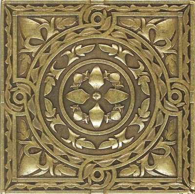 Вставка Beni-sano Satined brass (бронза сатинированная) 6х6