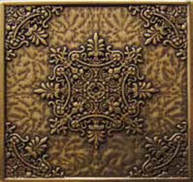 Вставка Luxor Shined brass (бронза полированная) 7.5х7.5