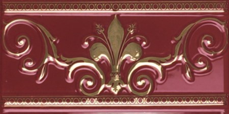 Бордюр CENEFA NOBLESSE BURDEOS GOLD (10x20) S001226