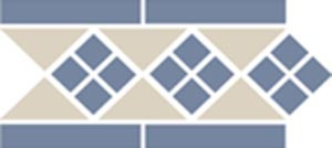 Бордюр Border LISBON 1 Strip Special 11, 16 (28,1х15,1) Blue/White