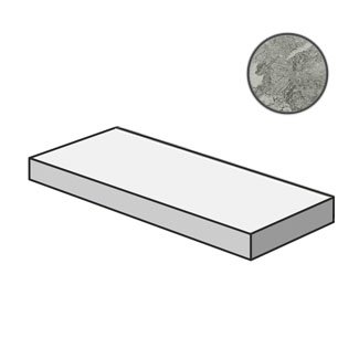 Ступень угловая левая Charme Extra Silver Scalino Sx 620070001007 (33x120)