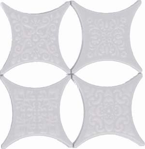 Вставка Estrella Set Core Blanco (4pzs) (6.7х6.7)