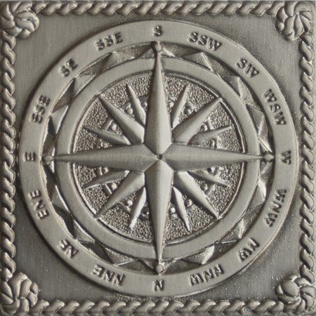 Вставка Windrose Satined silver (серебро сатинированная) 5х5