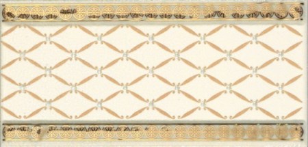 Бордюр CENEFA DELIS MARFIL GOLD (10x20) S001229