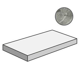 Ступень угловая правая Charme Extra Silver Scalino Dx 620070001455 (33x80)
