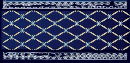 Бордюр CENEFA DELIS COBALTO SILVER (10x20) S001231