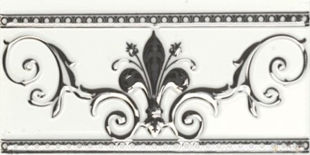 Бордюр CENEFA NOBLESSE BLANCO SILVER (10x20) S001224