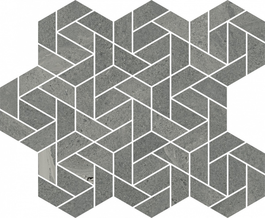 Мозаика Metropolis Graphite Dark Mosaico Icon 620110000156 (28.6x34.7) 620110000156