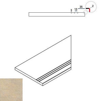 Бортик правый Sand Bordo Grip Dx 620090000256 (30x60)