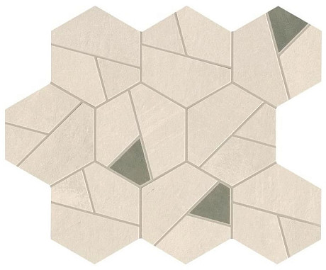 Мозаика Boost Pro Ivory Mosaico HexOlive (25x28.5) A0QN