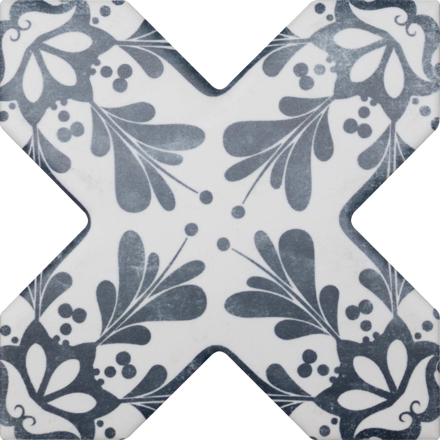 Керамогранит BECOLORS CROSSDEC. STENCIL NAVY (13.25x13.25) CV67395 CV67395