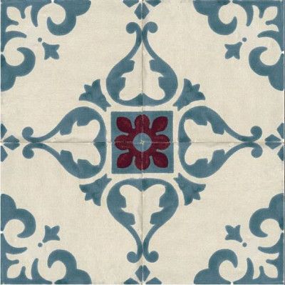 Декор Jolie Ivoire Petrole Trama (10x10) 8328
