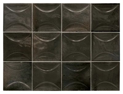 Керамическая плитка Hanoi Arco Black Ash (10x10) 30022