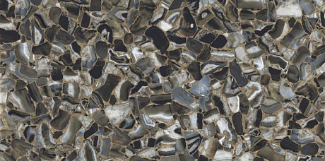 Керамогранит Ultra Agata AGATA BLАCK Luc. Shiny (300x150) 6 mm UA6L300611