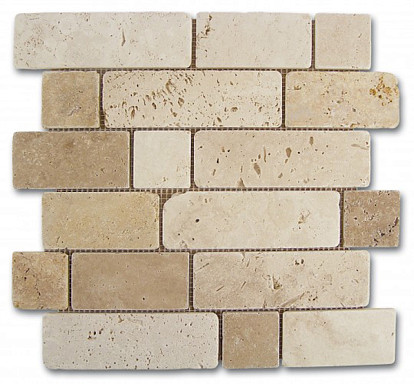 Мозаика Mosaico Travertino Brick