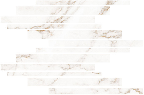 Мозаика Blanc Statuario Gold Mureto Mosaic Soft (30x45) LV10642
