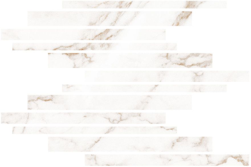 Мозаика Blanc Statuario Gold Mureto Mosaic Soft (30x45) LV10642 LV10642