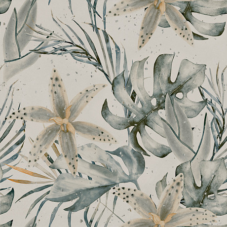 Керамогранит Helsinki Bianco Decor Garden Rett (100x100) HLSBD