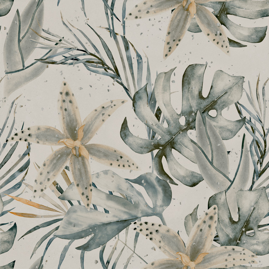 Керамогранит Helsinki Bianco Decor Garden Rett (100x100) HLSBD HLSBD