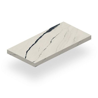 Ступень угловая правая Forte Dei Marmi Panda White Scal. Ang. DX(33x160)