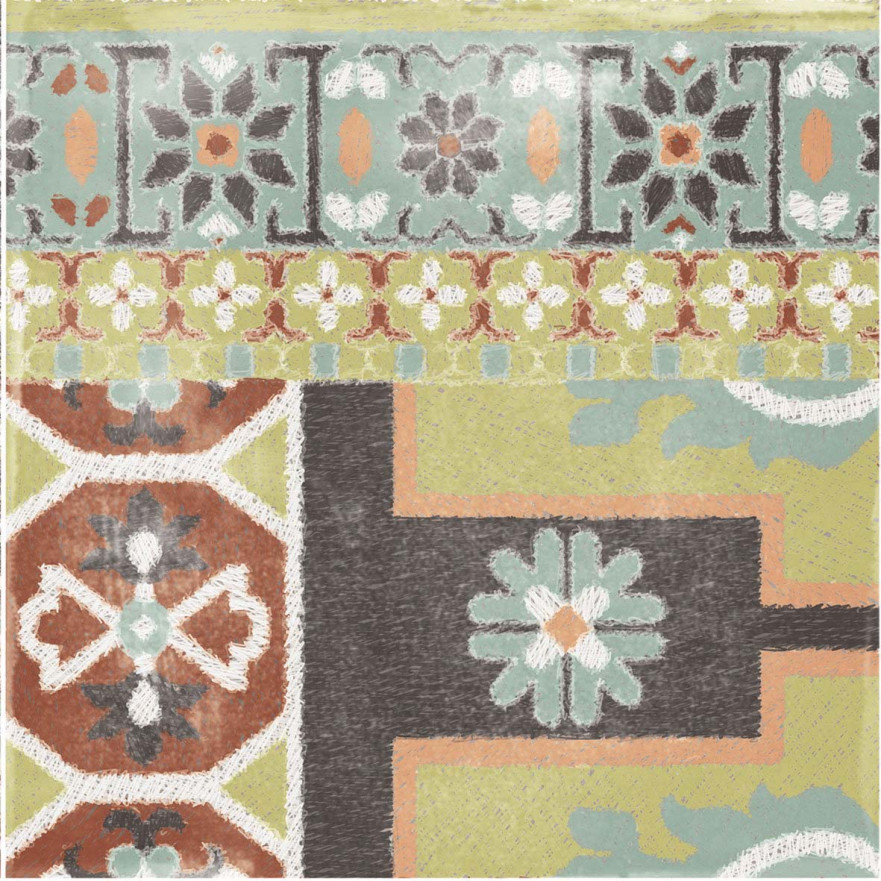 Керамогранит Play Carpet mix multicolor PF60003351 (20x20) PF60003351