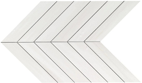 Мозаика Marvel Bianco Dolomite Chevron Wall (25x30.5) 9SCD
