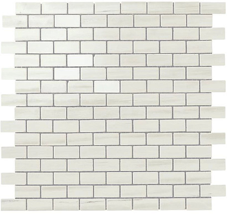 Мозаика Marvel Bianco D. Mosaico Lapp. Burattato (29.8X29.8) AS31