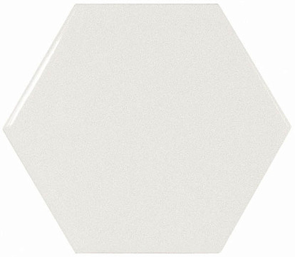 Настенная плитка Scale Hexagon White