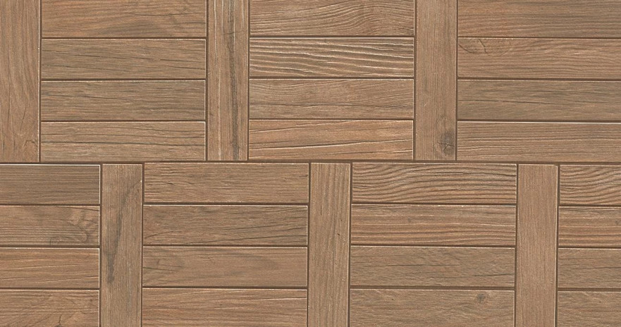 Мозаика Axi Brown Chestnut Treccia (28x53) AMWQ AMWQ