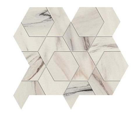 Мозаика Marvel Bianco F. HEX Lapp. (25.4x29.6) AOVY