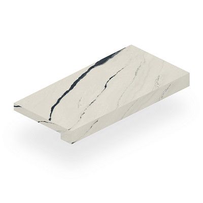 Ступень фронтальная Forte Dei Marmi Panda White Scal. Front.(33x160)