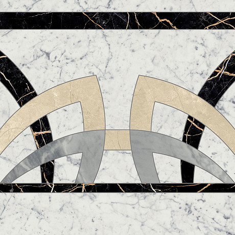 Декор Charme Extra Carrara Rosone 60 Fascia 620120000077 (60x60)