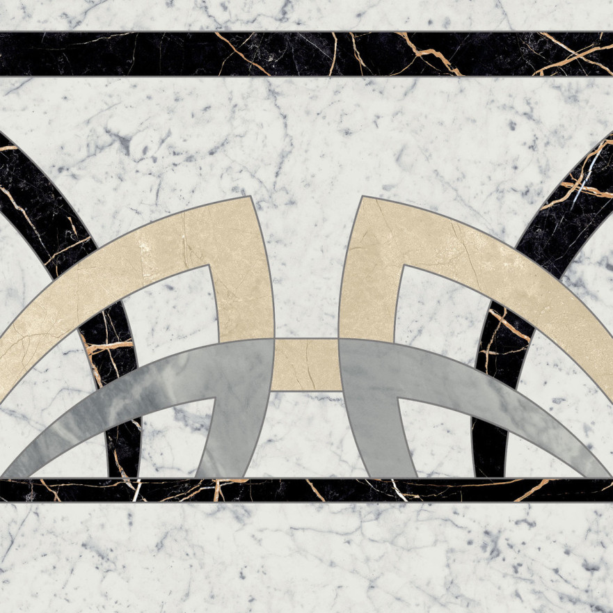 Декор Charme Extra Carrara Rosone 60 Fascia 620120000077 (60x60) 620120000077