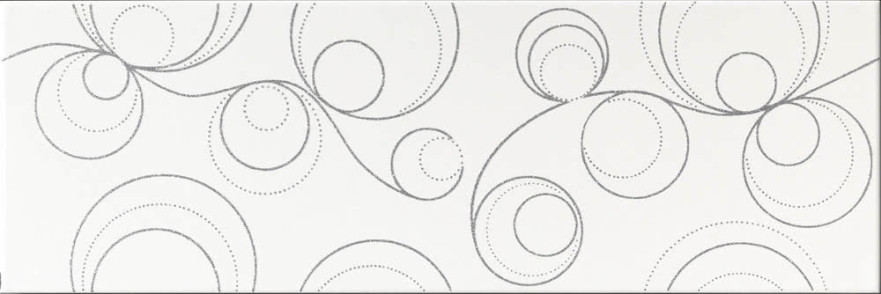 Декор Lumen white lux ins glitter silver GVD00 (25x75) GVD00
