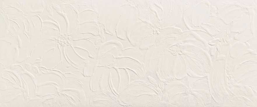 Керамическая плитка 3D Wall Plaster Bloom White AHQV (50x120) AHQV