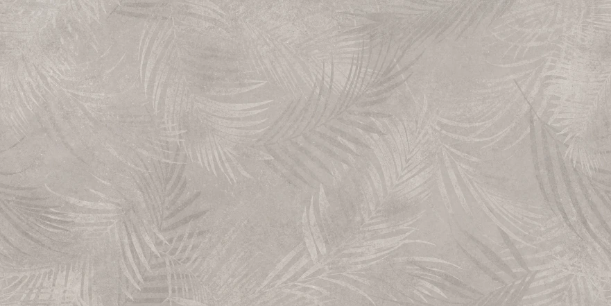 Керамогранит Floresta листья светло-серый ректификат (60x120) 17549 17549
