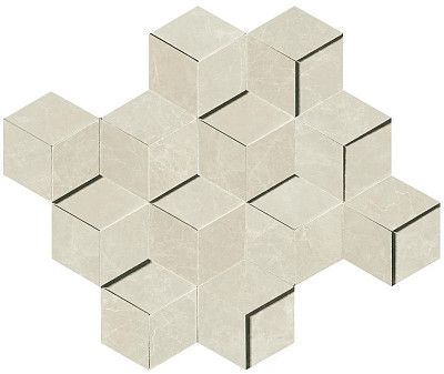 Мозаика Marvel Imperial White Mosaico 3D (26.4x30.5) AEPI
