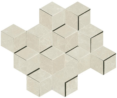 Мозаика Marvel Imperial White Mosaico 3D (26.4x30.5) AEPI