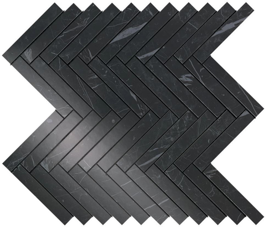 Marvel Nero Marquina Herringbone Wall 9SHN 9SHN
