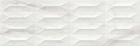 Керамическая Плитка Marazzi Marbleplay Wall 30x90 Marbleplay White Struttura Gem 3d Rett M4pc