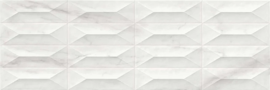Керамическая Плитка Marazzi Marbleplay Wall 30x90 Marbleplay White Struttura Gem 3d Rett M4pc M4PC