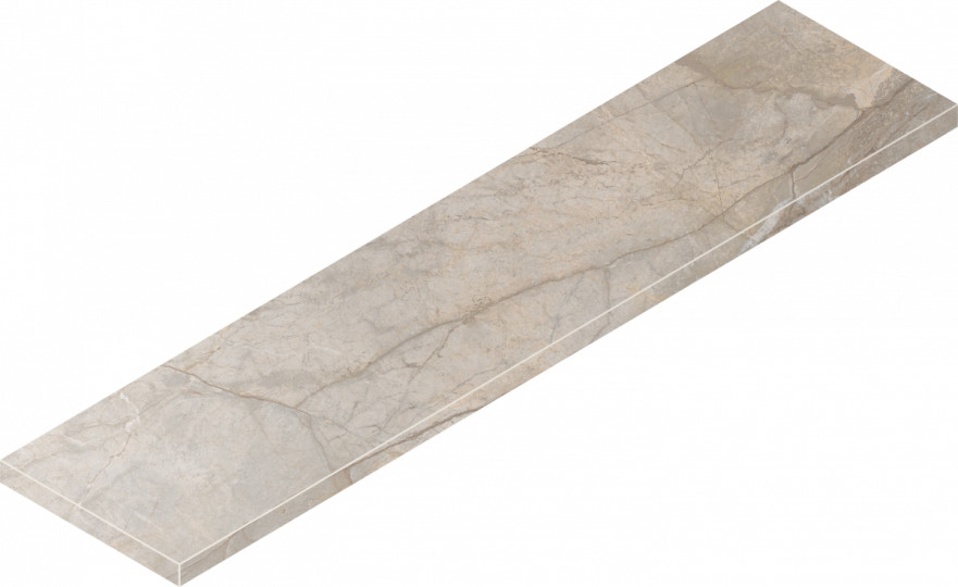 Ступень угловая левая Stellaris Elegant Silver Scalino Ang Sx (33x120) 620070002609 620070002609
