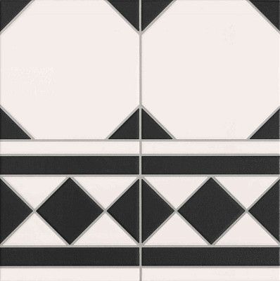 Керамическая плитка Oxford Negro Cenefa (33.3х33.3)
