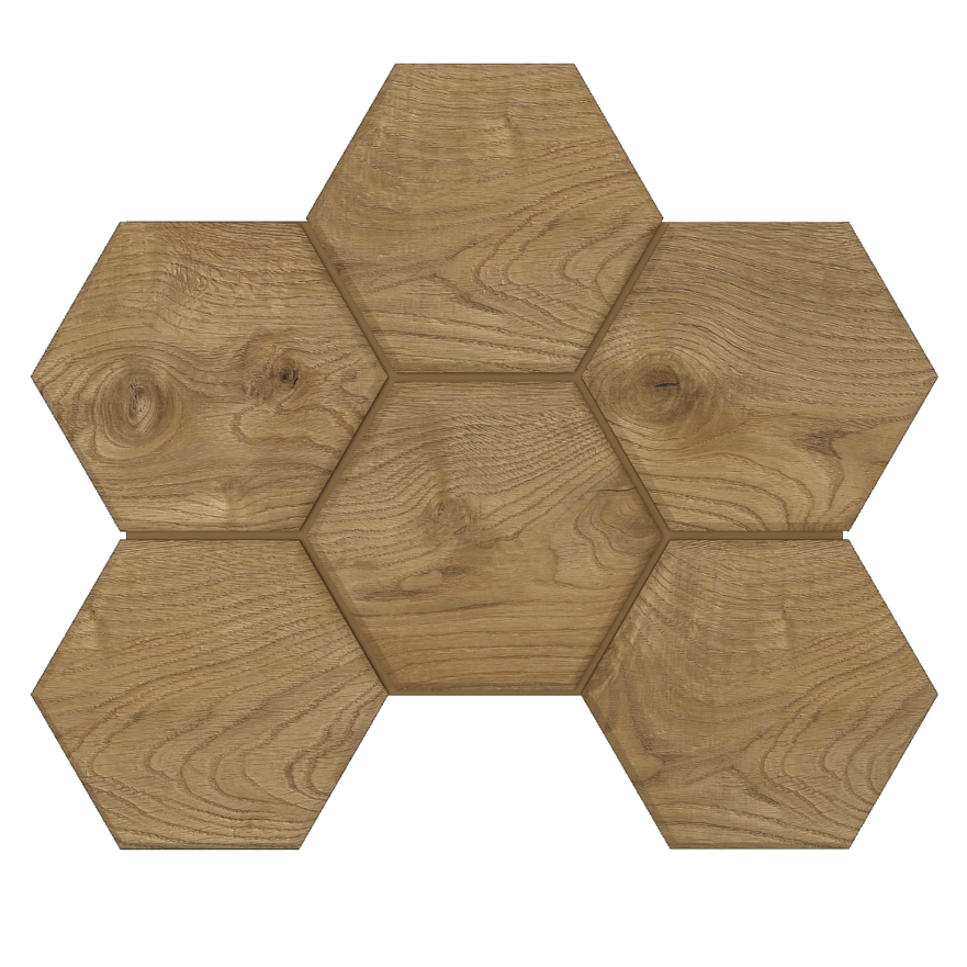 Мозаика SI04 Hexagon (25x28,5)x10 непол. SI 04