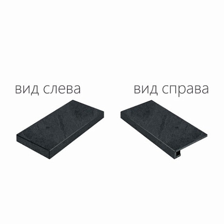 Ступень угловая левая Materia Titanio Scalino Angolare Sx 620070000825 (33x60)