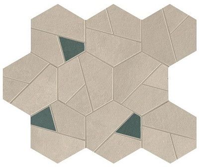 Мозаика Boost Pro Cream Mosaico Hex Blue (25x28.5) A0QO