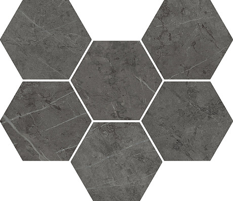 Мозаика Charme Evo Antracite Mosaico Hexagon 620110000050 (25x29)