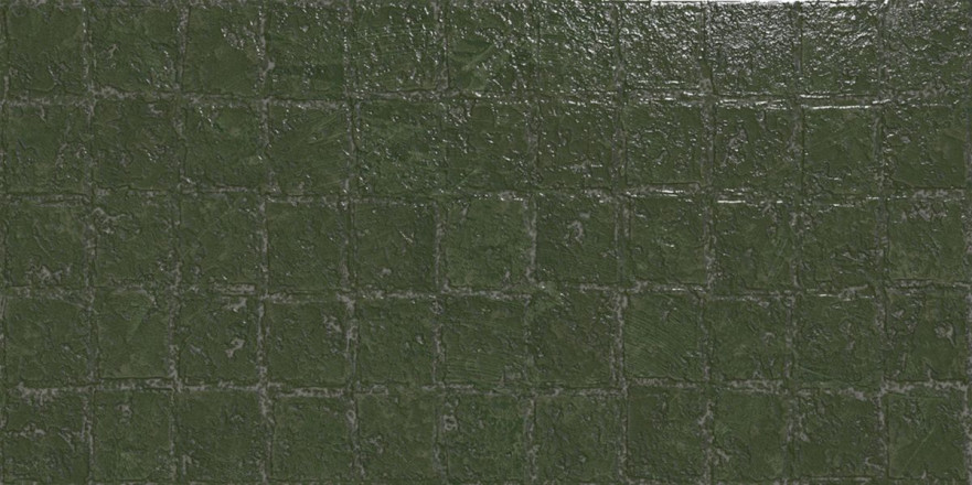 Керамическая плитка Abstra Green Blocks Shiny 50x100 4-142-2