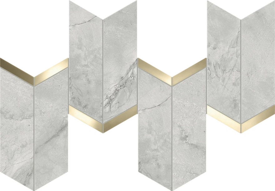 Marvel Grey Cloud  Mosaico Chevron Lappato AF8Z AF8Z
